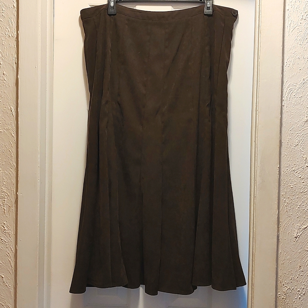 Women's Brown knee length Skirt